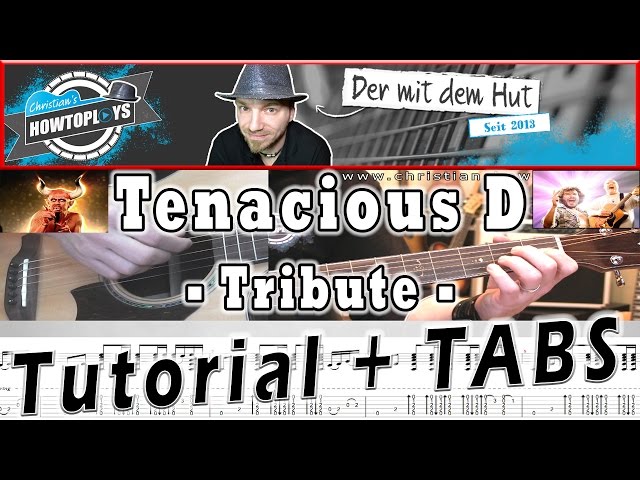 TRIBUTE - Tenacious D Gitarren Tutorial + Tabs/Chords | How to play Lesson