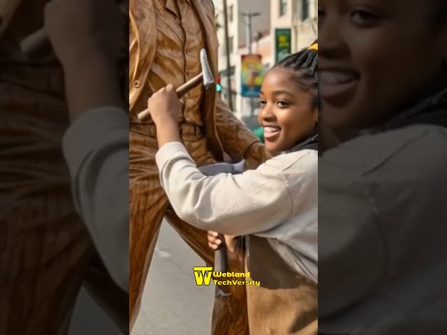 How AI Created a Hyper-Realistic Michael Jackson Wooden Sculpture Animation #MichaelJackson