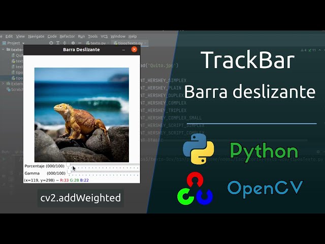 Añadir trackBar en openCV y python