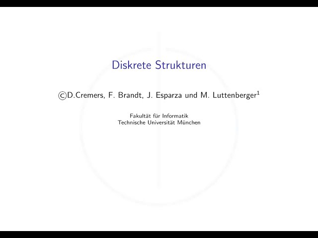 Diskrete Strukturen - Vorlesung 5 - 02.11.2021
