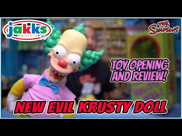 New Evil Krusty Doll Opening and Review. JAKKS Pacific does it again! #jakkspacific #thesimpsons