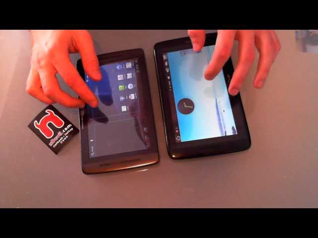 Archos 70b Internet Tablet vs. Arnova 7b G2 Display Comparison