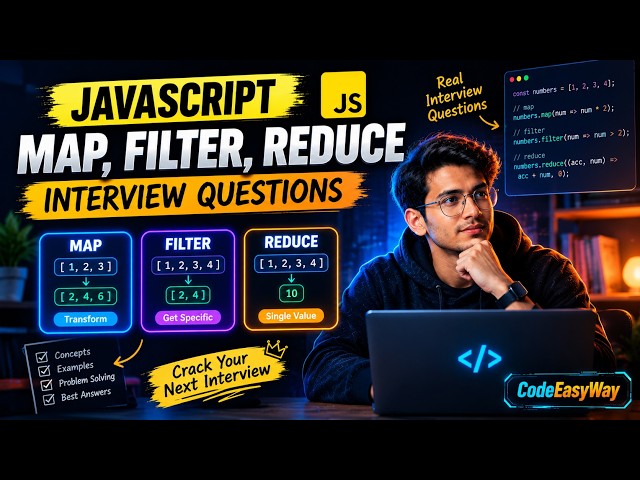 Map, Filter & Reduce Interview Questions 🔥 | Frontend Interview Tips