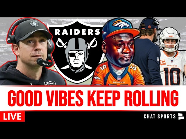 Raiders GOOD VIBES & News Keeps Rolling After Broncos Loss On ESPN MNF to Chiefs + NFL Rumors