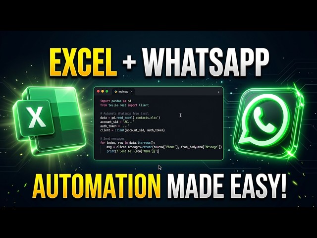 Como Enviar Mensagens Automáticas no WhatsApp a Partir de uma Planilha do Excel com Python