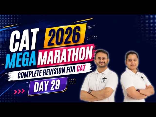 CAT 2026 Mega Marathon Day 29 - Selection Cubes Binary Logic | Complete CAT Revision Marathon