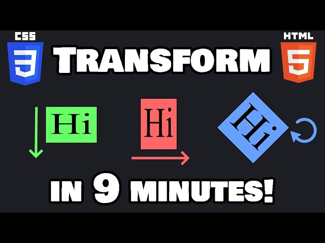 Learn CSS transformations in 9 minutes! 🔄