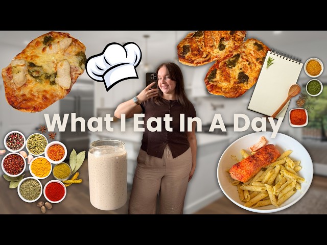 What I Eat In A Day // Pita Pizzas, Pesto Pasta & More! Healthy & Balanced Lifestyle ✨