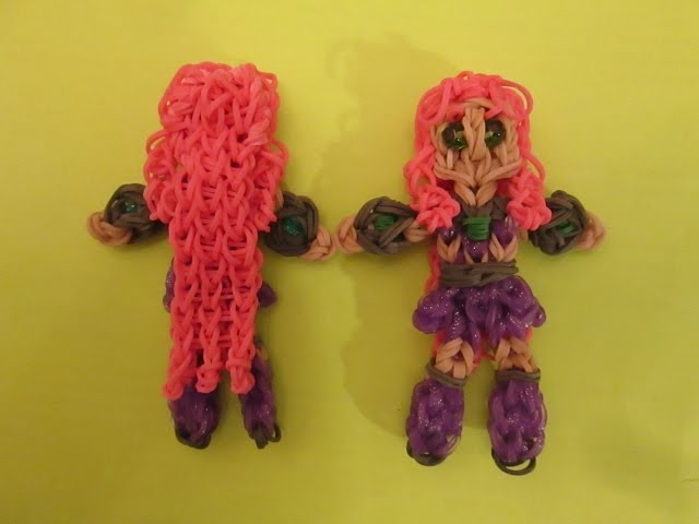 Rainbow Loom Starfire Teen Titans Go! Charm.