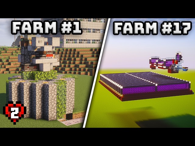 I Built EVERY Farm in Minecraft Hardcore