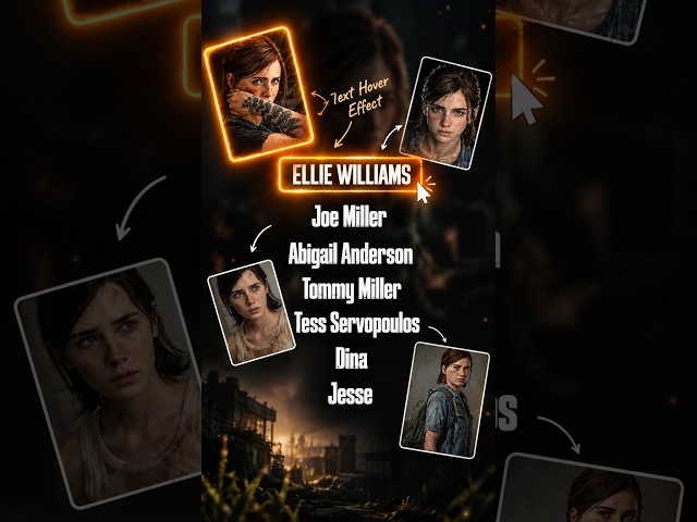 Let's build an interactive _The Last of Us_ character showcase using Next.js, GSAP, and CSS! 🎮