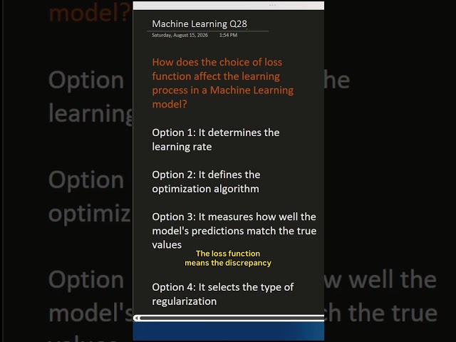 🧠 Machine Learning Question!