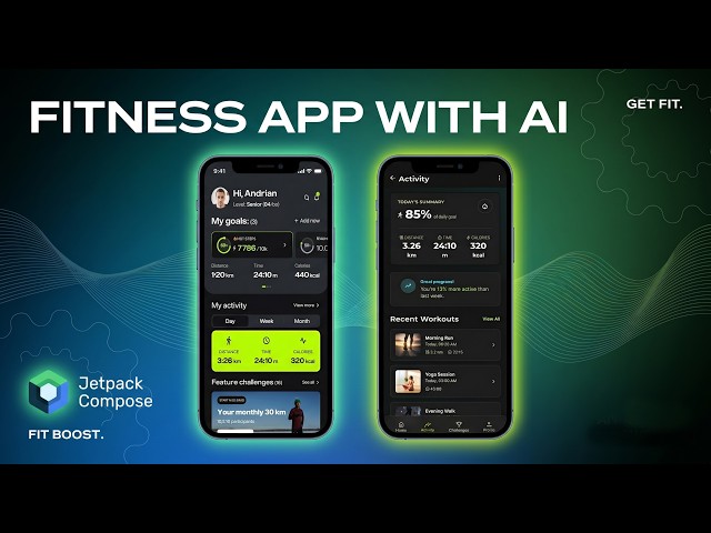 Android Studio Tutorial 2026 | Build a Fitness App UI (Jetpack Compose & MVVM)