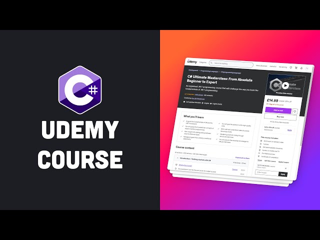 C# Udemy Course Promo | CoffeeNCode