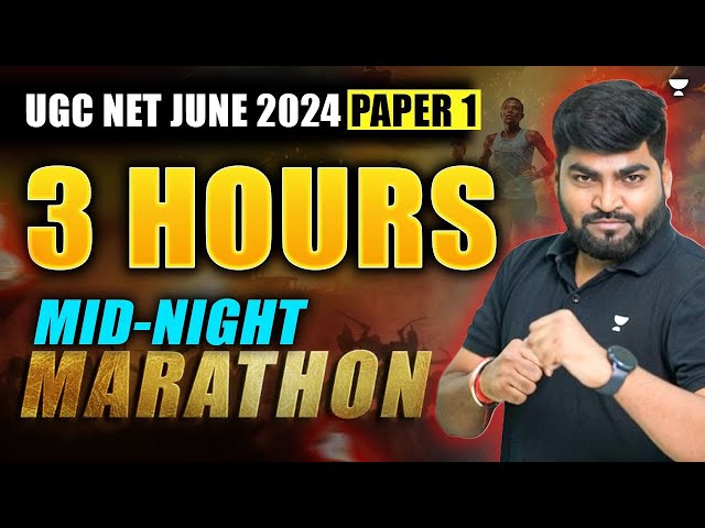 UGC Re-NET Paper 1 All Important Questions in One Shot | 3 Hours Paper 1 Marathon by Rajat sir