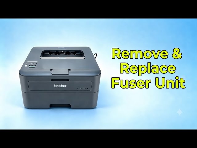 How to Remove & Replace Fuser Unit | Brother HL Series (L2321D, L2361DN, L2365DW, L2360DN, L2360DW)