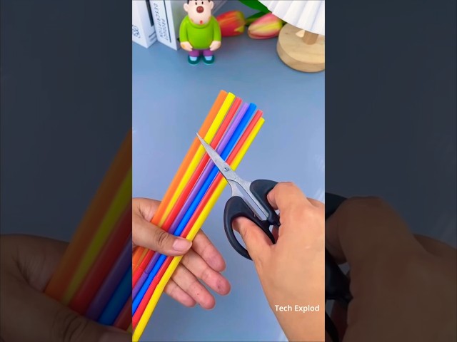 How To Make A Bubble Maker At Home | Diy Straw Craft🫧