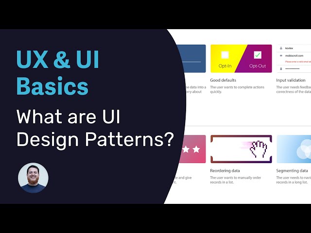 What are UI Design Patterns - Basics of UX and UI Design