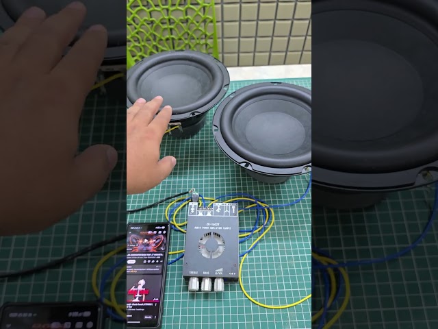 ZK-1602T Amplifier Board Bluetooth 5.0 TDA7498E Power test. IOT-Audioes #speaker #amplifier #bass