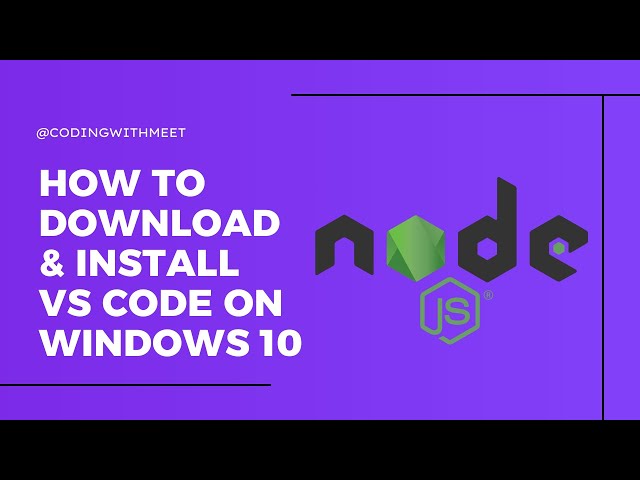 How to Install node on windows 10