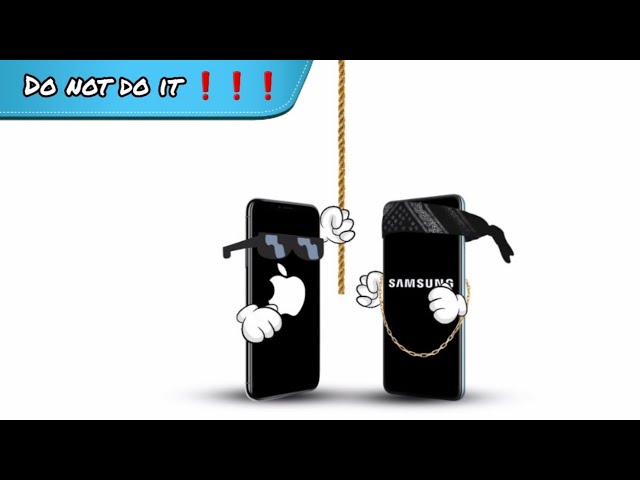 Do not do it! Animation Nokia, Samsung, iPhone