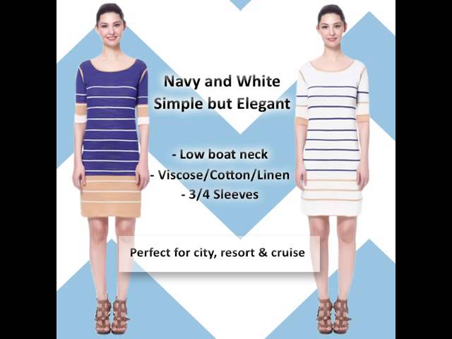 Reversible summer city, resort and cruise dress -  Amandine