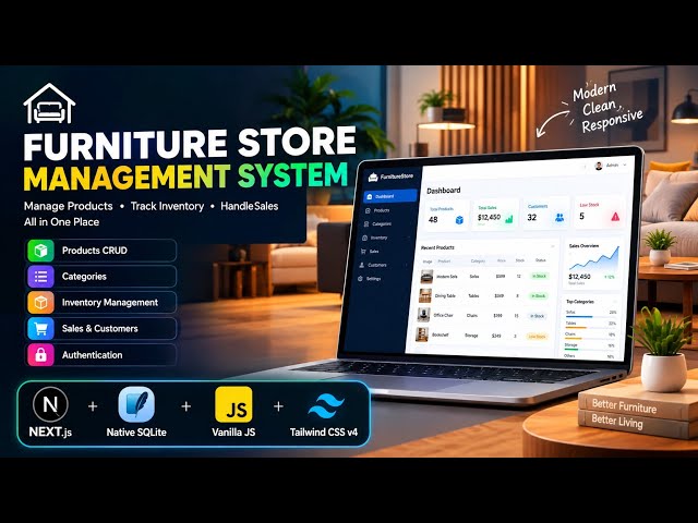 1.Furniture Store Management System with Next.js 16 | Project Setup 🚀