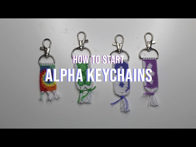 How to Start an Alpha Pattern Keychain//Friendship Bracelet Tutorial
