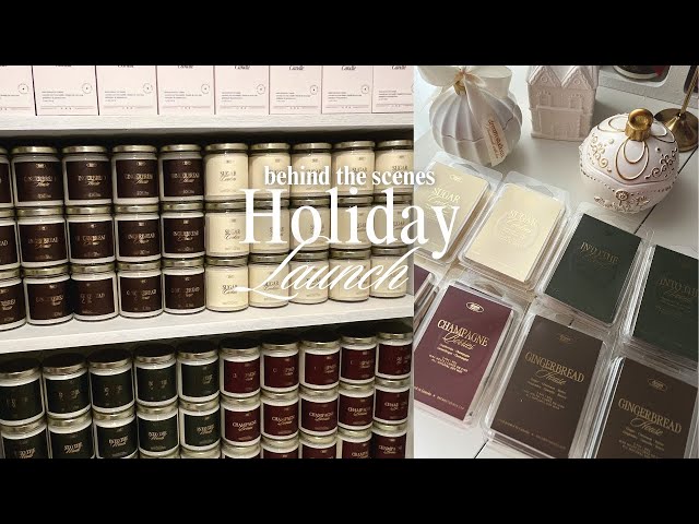 Small Candle Business Diaries: Holiday Candle making, Preparing for my first Christmas Market