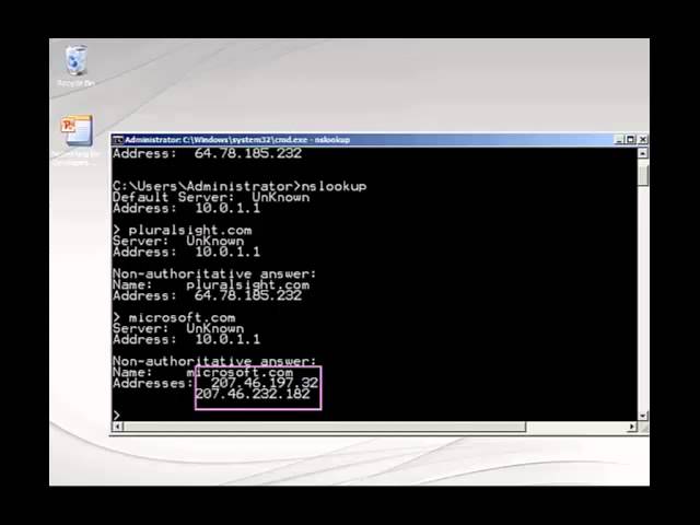 nslookup