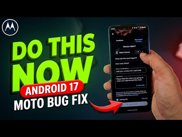 How to Report Bug in Motorola Phones | Android 17 Problem Solve ⚠️ #motorola