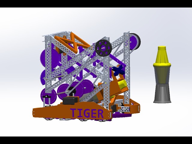 VEX Override TIGER toggle mechanism CAD walkthrough