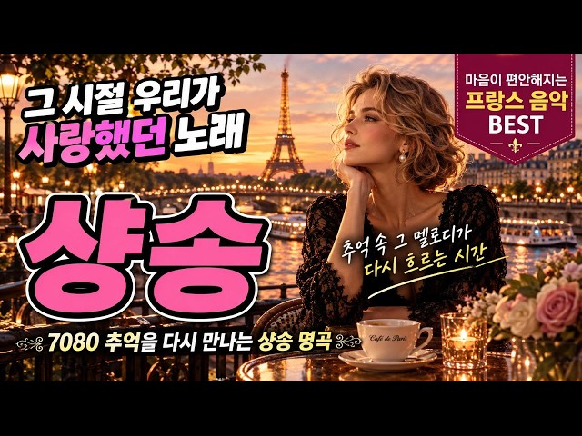 잊고 있던 아련한 추억이 떠올라요 ☕ 깊은 밤을 채우는 애절한 프랑스 샹송 모음 | French Chanson