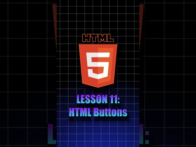 3 Types of HTML Buttons Explained #shorts