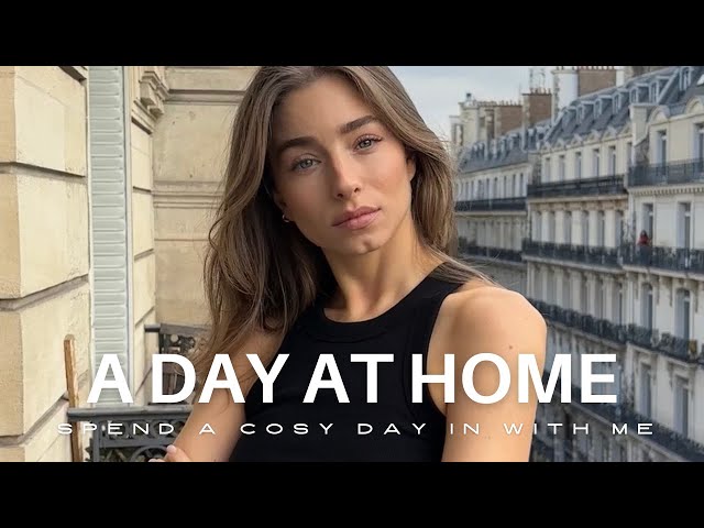 A day at home vlog : Spend the day with me, morning routine, February goals, and coffee shop date