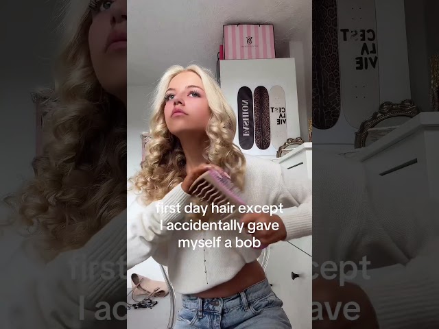 they worked too well🥹 #fyp #school #heatlesscurls #hair #viral