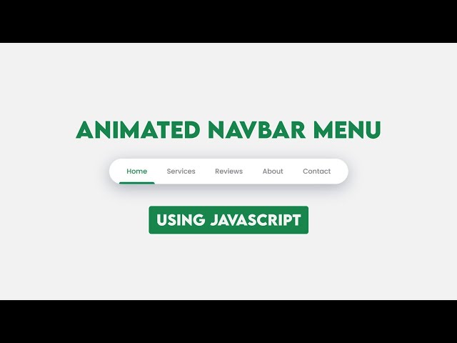 Animated Navbar Design using Javascript | #html5 #htmlcss #htmlcoding #htmlcode #html_css #css #java
