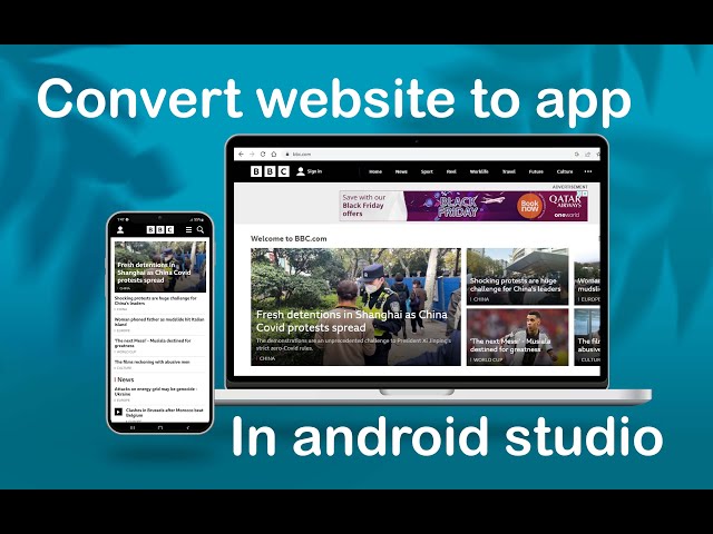 How to Convert Professional Website to Android App Using Android Studio 2022