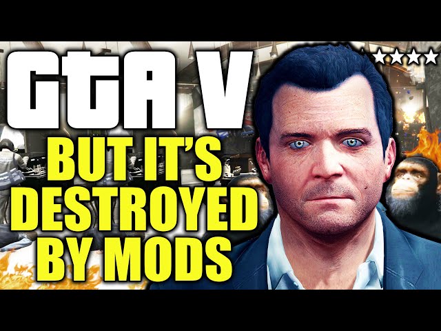 GTA V but it's destroyed by mods