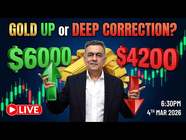 🔴 GOLD & SILVER LIVE ANALYSIS | GOLD Surge to $6000 or Fall to $4200?