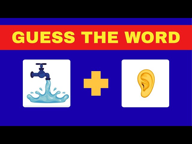 Guess the WORD by Emojis 🤔|| Word by Emoji Quiz #guess #emojichallenge