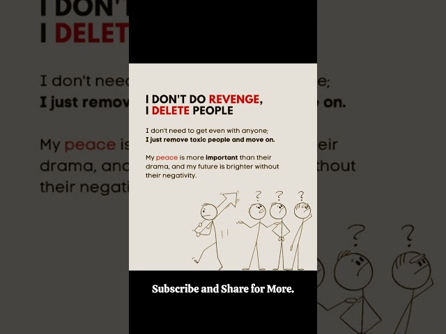 No revenge just delete the people…  #shorts #motivation #success #inspiration