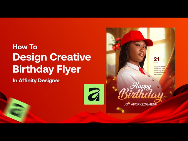 Birthday Design Tutorial With Affinity Designer (#affinitydesignertutorial)