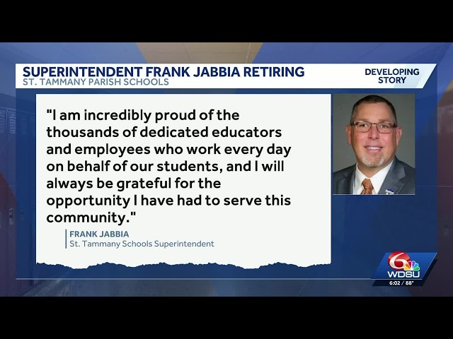 St. Tammany Superintendent abruptly retires amid controversy