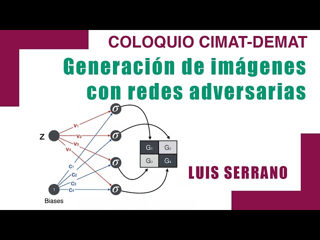 GENERACIÓN DE IMÁGENES con redes adversarias I LUIS SERRANO I Coloquio CIMAT-DEMAT