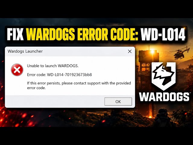 Fix WARDOGS Error Code WD-L014 (Easy Fix)