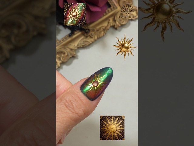 Chrome Sun Nail Art | BORN PRETTY