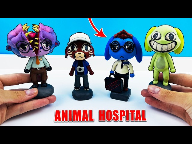 Making ANOMALY Characters from Animal Hospital Roblox with Clay