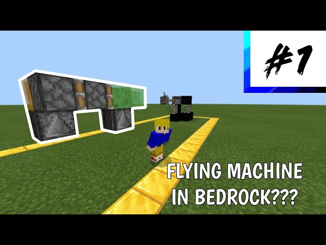 FLYING MACHINE in Bedrock?? | MCPE Tutorial #1