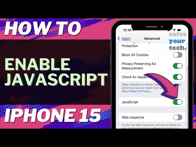 How to Enable JavaScript on iPhone 15
